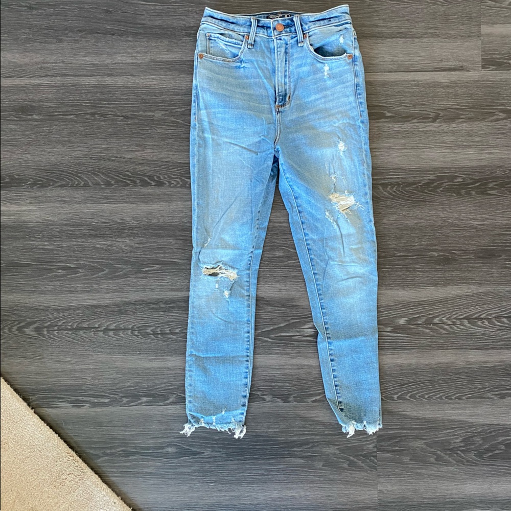 Abercrombie & Fitch high rise super skinny ankle curve love